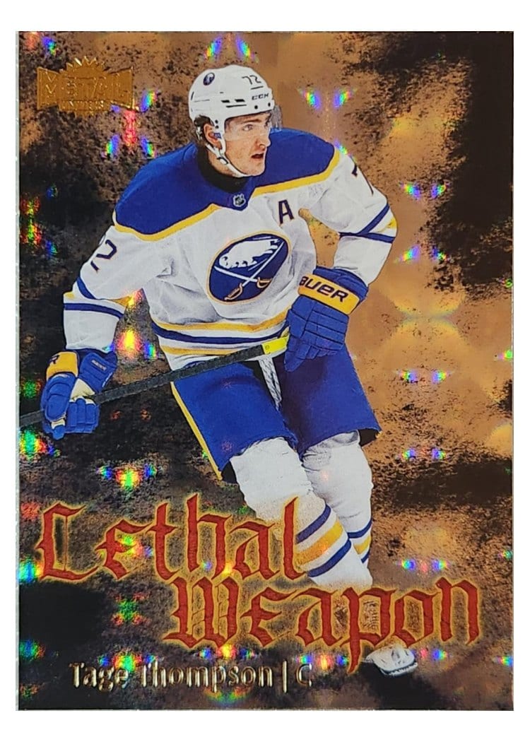 2025-26 SkyBox Metal Universe Lethal Weapon Tage Thompson #LW-10 card