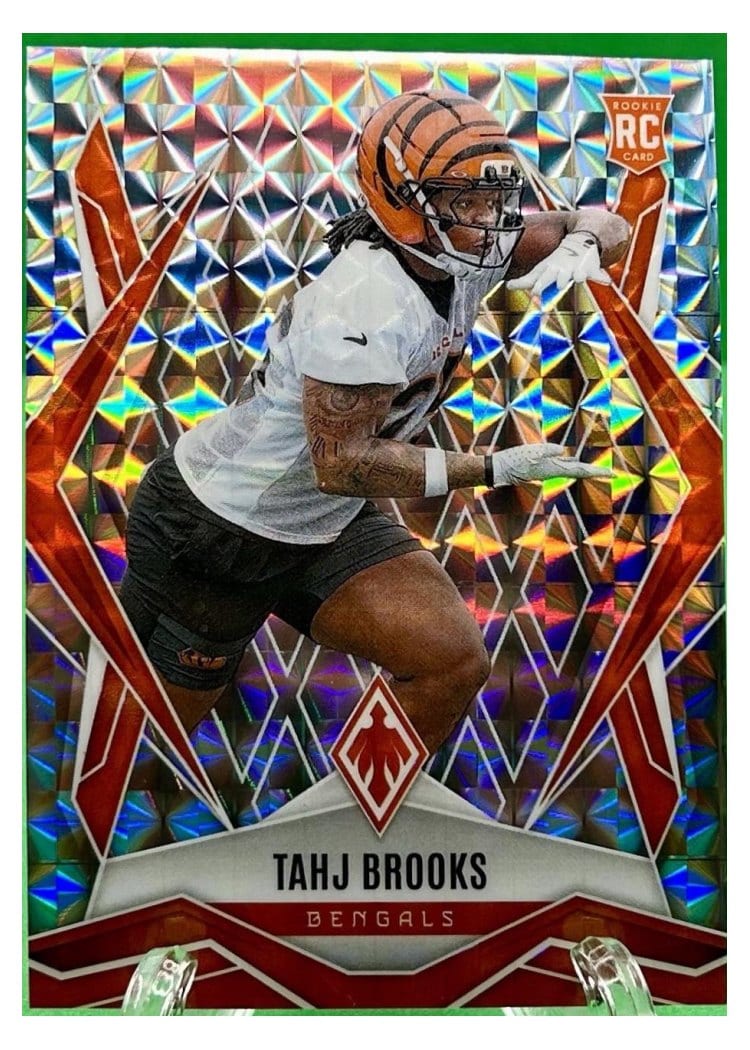 2025 Panini Phoenix Base Set Tahj Brooks Silver Pyramids #244 card