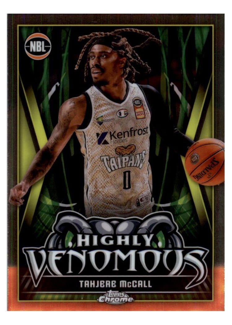 2023-24 Topps Chrome NBL Highly Venomous Tahjere McCall #HV-5 card