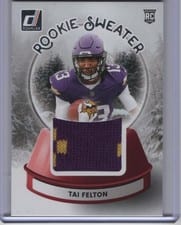 2025 Donruss Rookie Holiday Sweater Tai Felton #SWE-TAF card