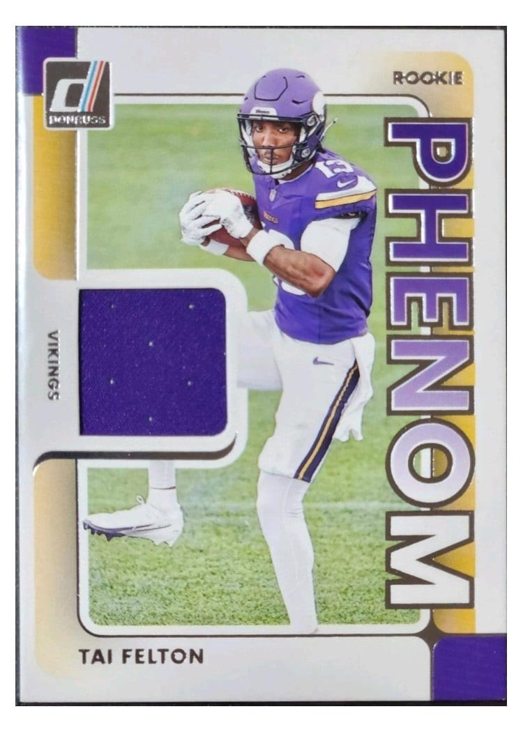 2025 Donruss Rookie Phenom Jerseys Tai Felton #RPJ-TAF card