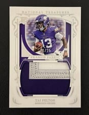 2025 Panini National Treasures Treasured Rookies Tai Felton #25 card