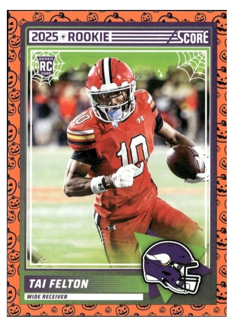 2025 Score-A-Treat Base Rookies Pumpkin Tai Felton #60 card