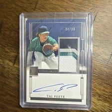 2024 Panini Impeccable Elegance Prospect Jersey Autographs Tai Peete #EPJ-TP