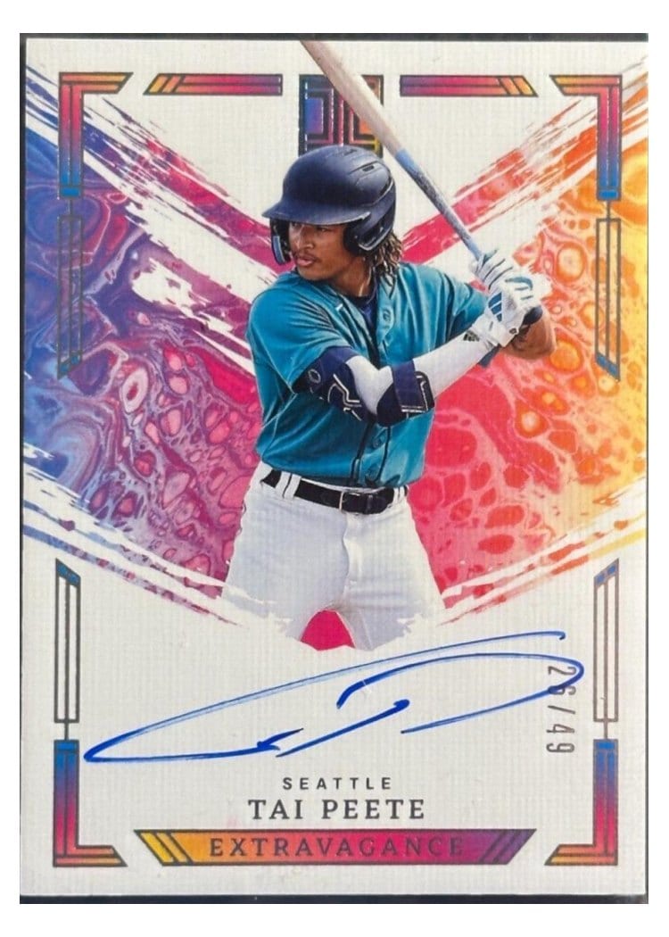 2024 Panini Impeccable Extravagance Autographs Tai Peete #EA-TP card