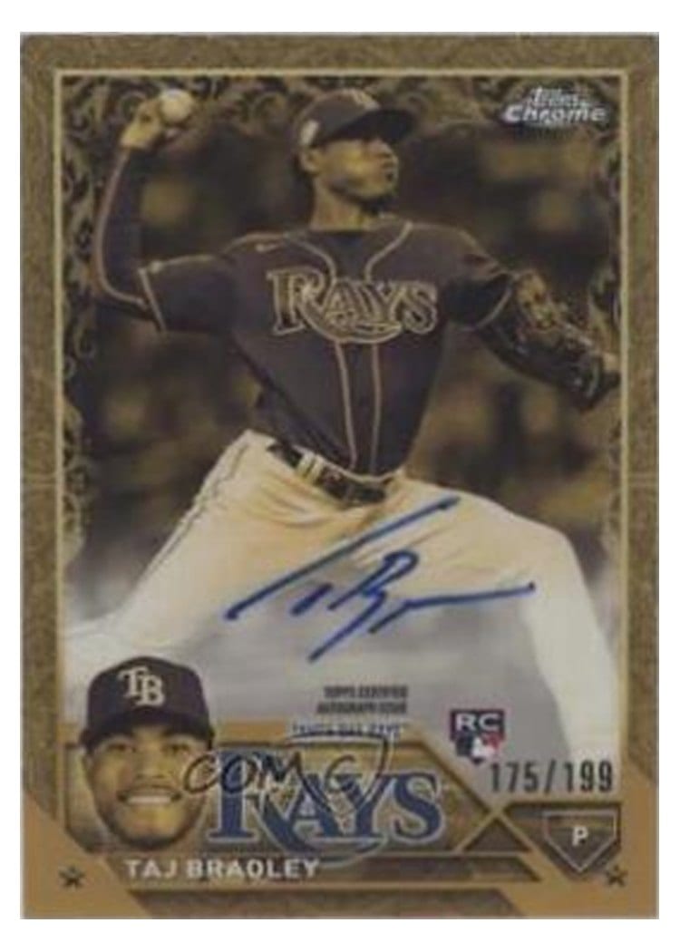 2023 Topps Gilded Collection Cast in Gold Autographs Taj Bradley #RGA-TB card