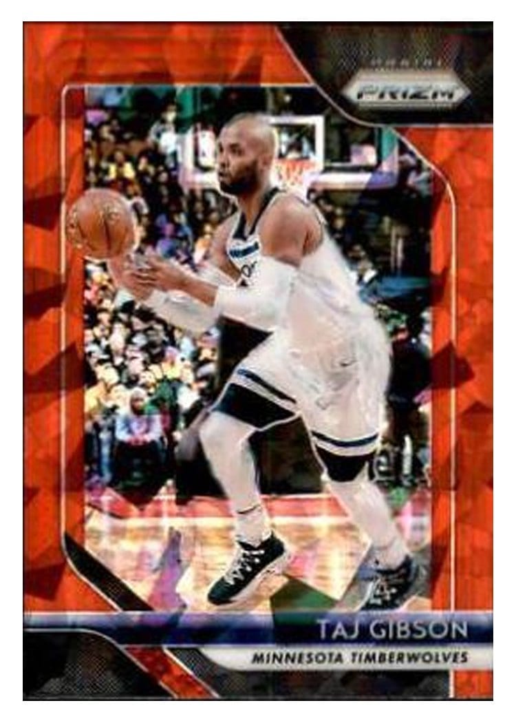 2018-19 Panini Prizm Base Set Taj Gibson Red Ice Prizm #97 card