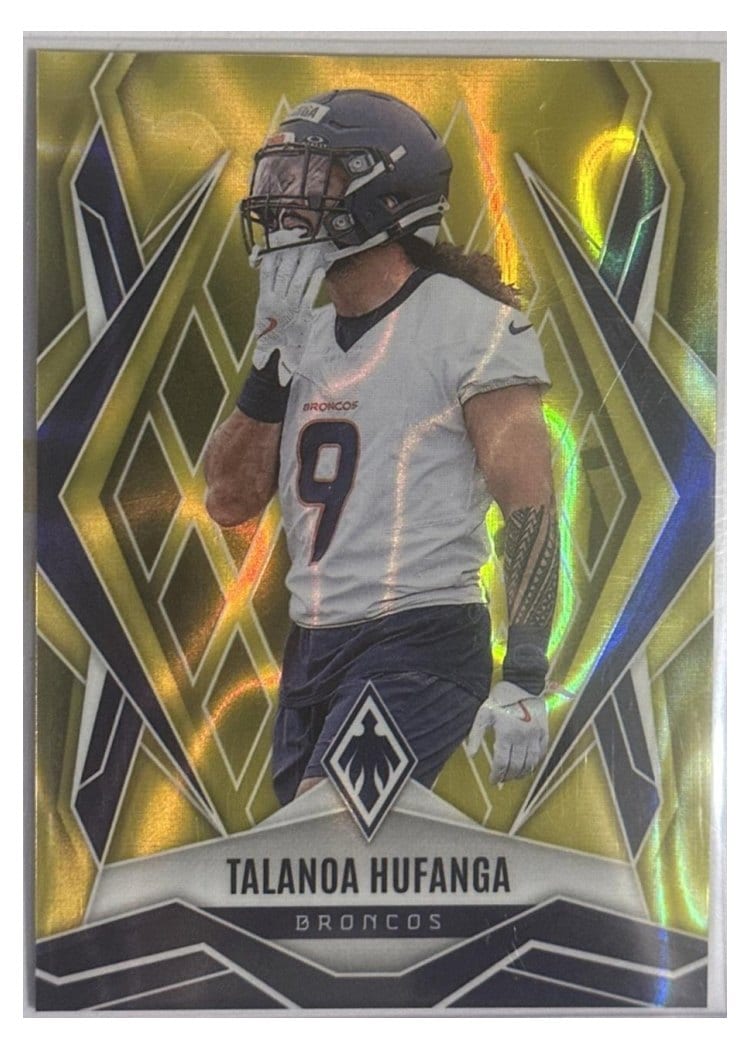 2025 Panini Phoenix Base Set Talanoa Hufanga Gold Lava #79 card
