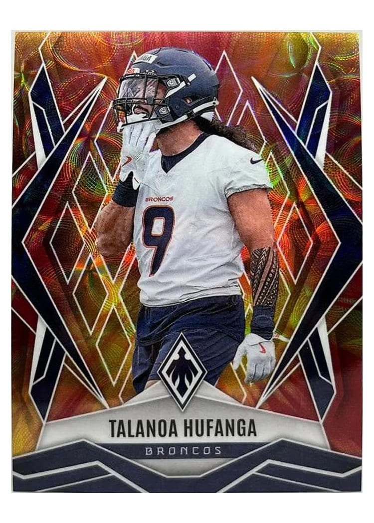 2025 Panini Phoenix Base Set Talanoa Hufanga Fire Burst #79 card