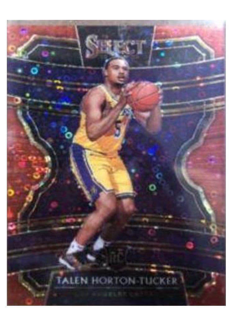 2019-20 Panini Select Base Set Talen Horton-Tucker Red Disco Prizm #13 card