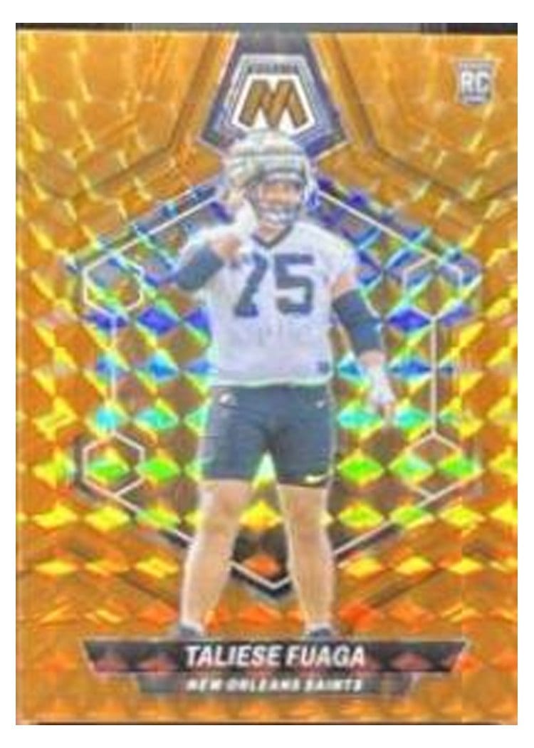 2024 Panini Mosaic Base Set Taliese Fuaga Orange #314 card
