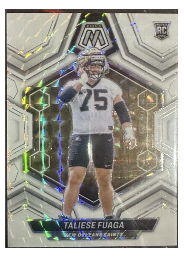 2024 Panini Mosaic Base Set Taliese Fuaga White #314 card