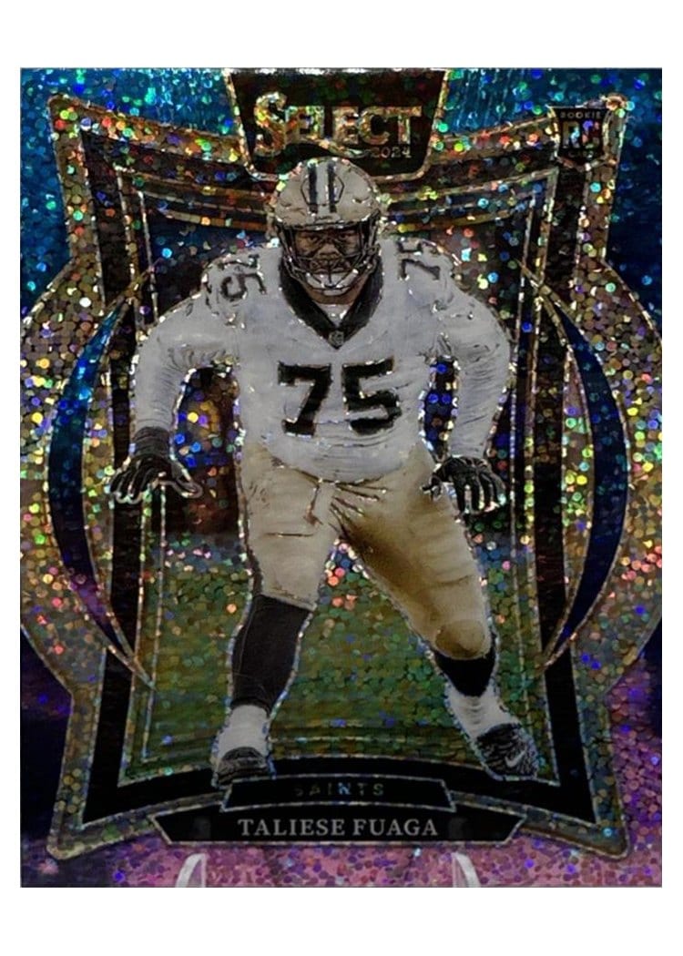 2024 Panini Select Base Set Taliese Fuaga Cosmic Prizm #56 card