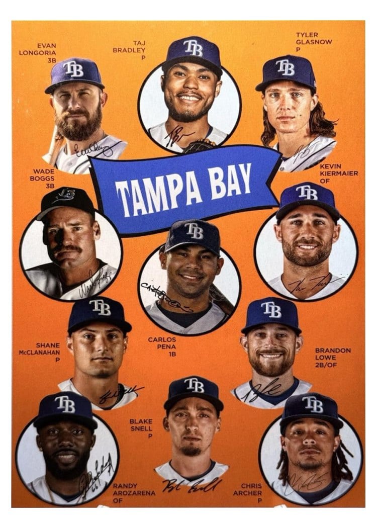 2023 Topps Archives 1969 Team History Postcards Tampa Bay Rays #H69-TBR card