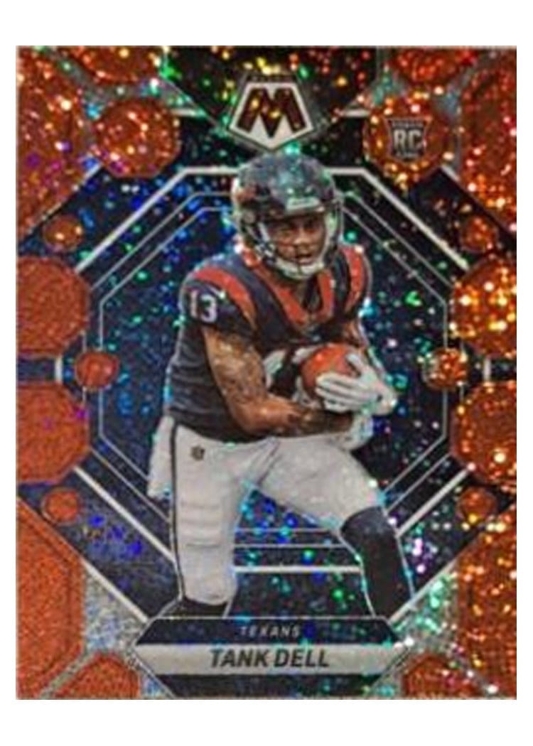 2023 Panini Mosaic Base Set Tank Dell Red Sparkle #352 card