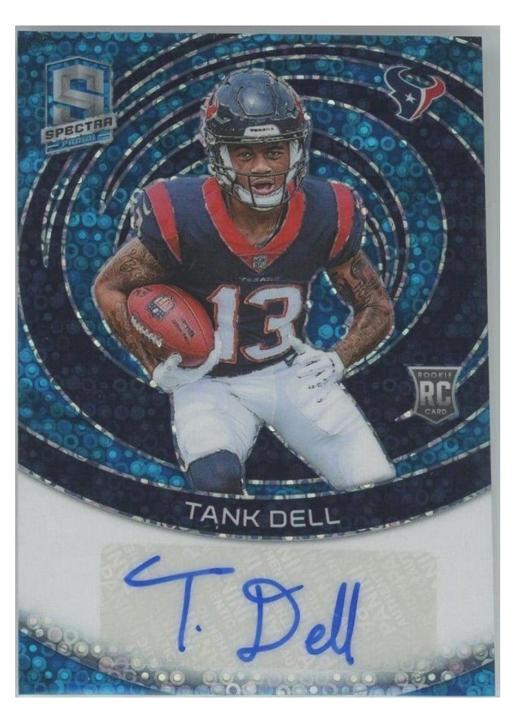 2023 Panini Spectra Rookie Autographs Tank Dell #7 card