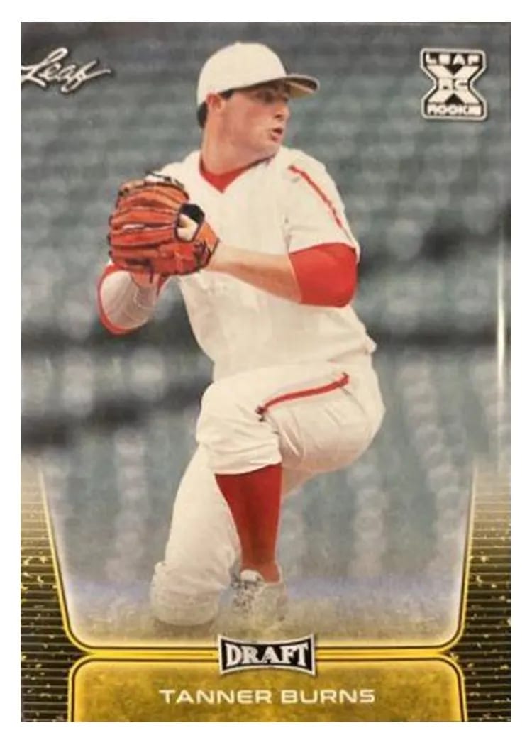 2020 Leaf Draft Base Set Tanner Burns #12 card