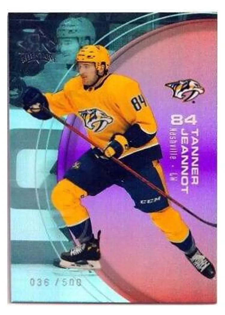 2021-22 Upper Deck Triple Dimensions Reflections Tanner Jeannot #23 card