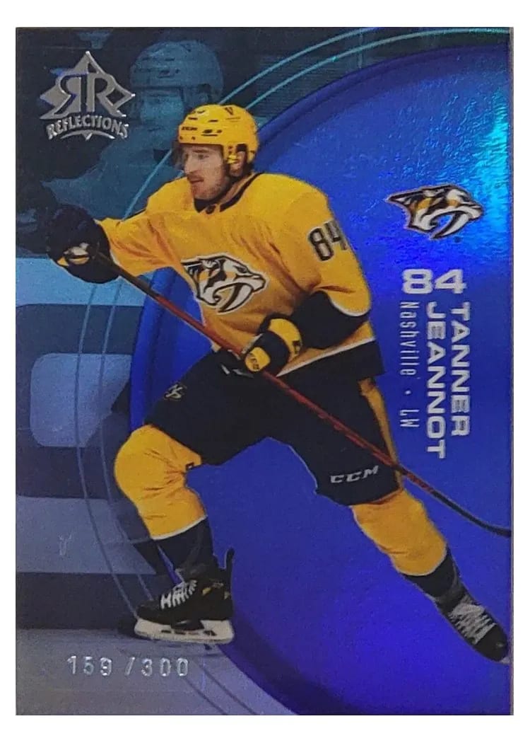 2021-22 Upper Deck Triple Dimensions Reflections Tanner Jeannot #23 card