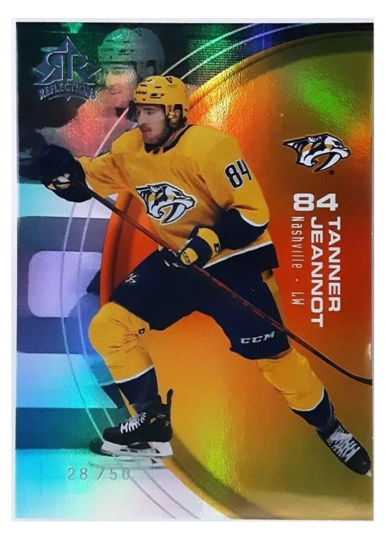 2021-22 Upper Deck Triple Dimensions Reflections Tanner Jeannot #23 card