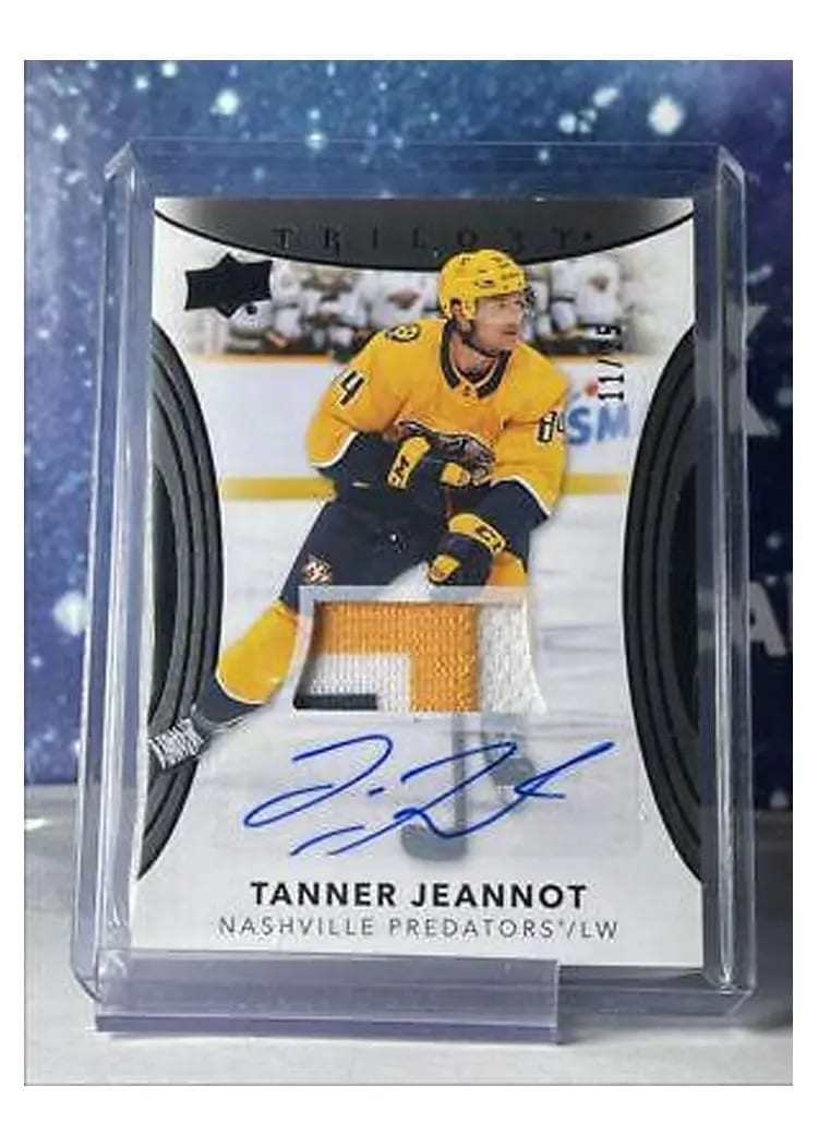2022-23 Upper Deck Trilogy Base Set Tanner Jeannot #3 card