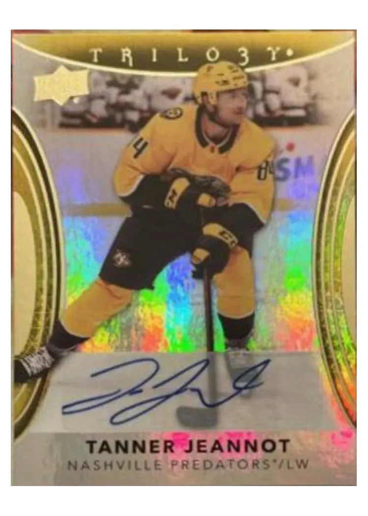 2022-23 Upper Deck Trilogy Base Set Tanner Jeannot #3 card