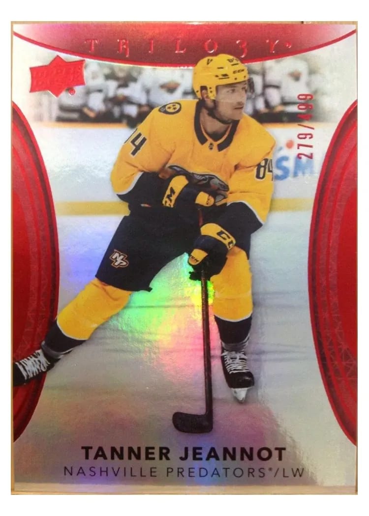 2022-23 Upper Deck Trilogy Base Set Tanner Jeannot #3 card