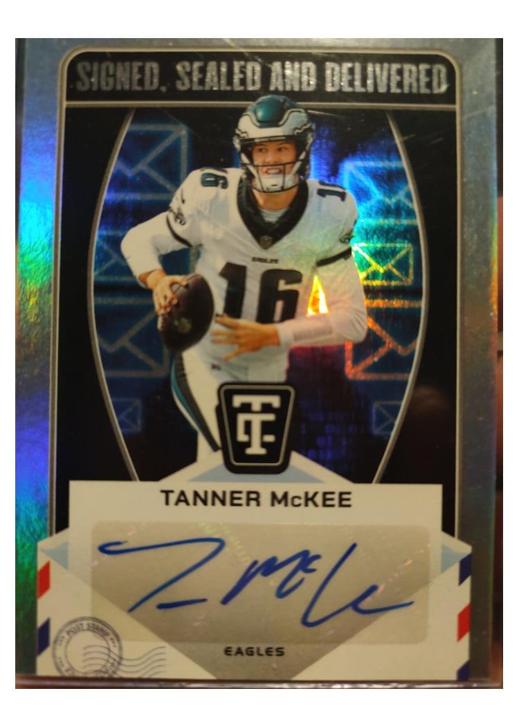 2024 Panini Totally Certified Signed, Sealed and Delivered Tanner McKee #SSD-TME card