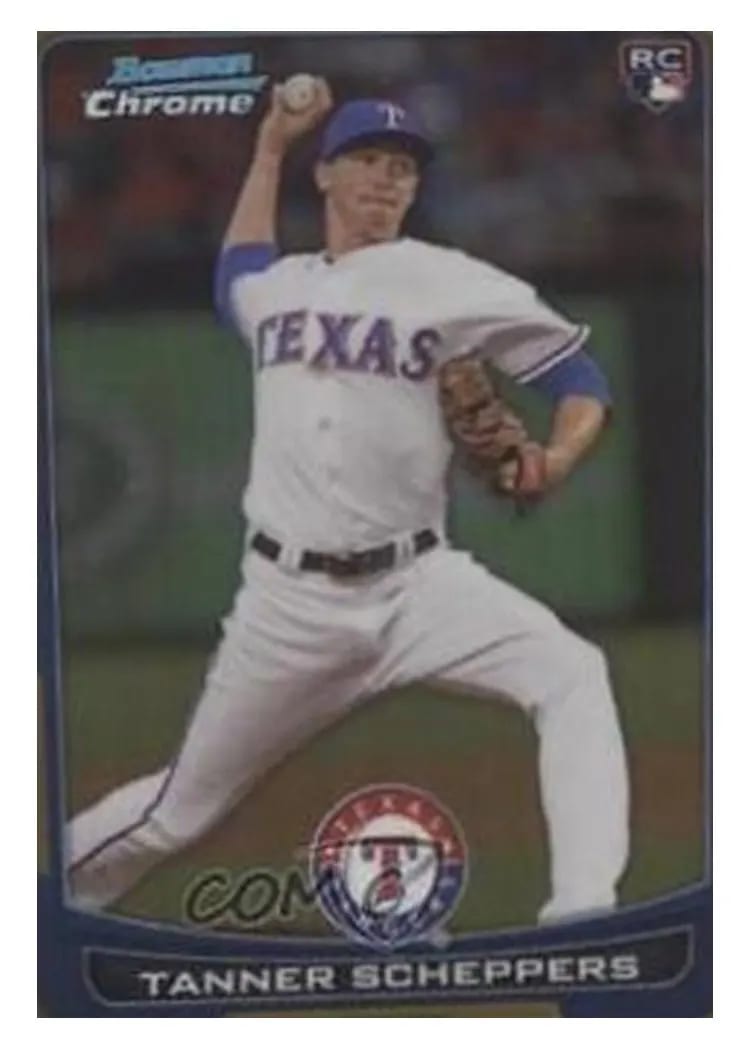 2012 Bowman Chrome Draft Tanner Scheppers #13 card