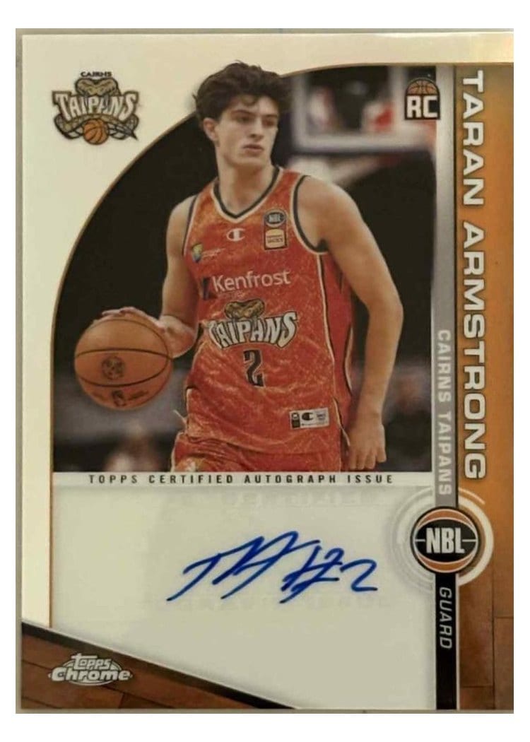 2023-24 Topps Chrome NBL NBL Autographs Taran Armstrong #A-TAR card