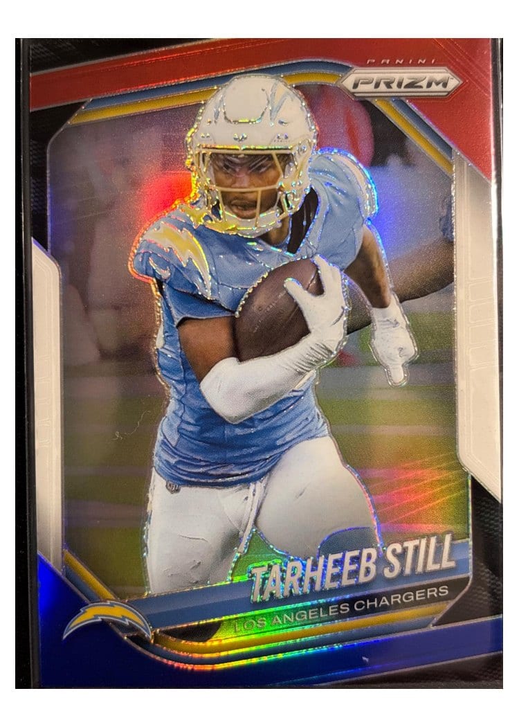 2025 Panini Prizm Base Set Tarheeb Still Red White Blue #35 card