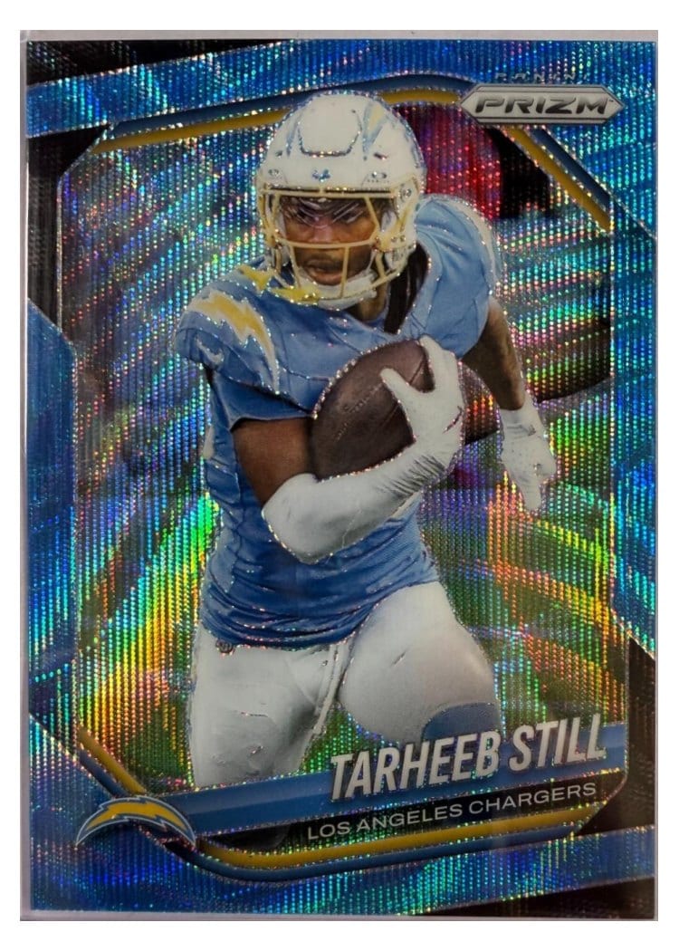 2025 Panini Prizm Base Set Tarheeb Still Blue Wave #35 card