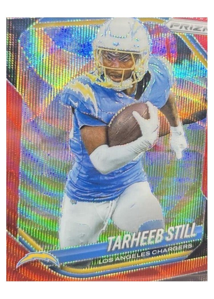 2025 Panini Prizm Base Set Tarheeb Still Red Wave #35 card