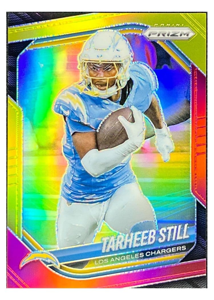 2025 Panini Prizm Base Set Tarheeb Still Red Yellow #35 card