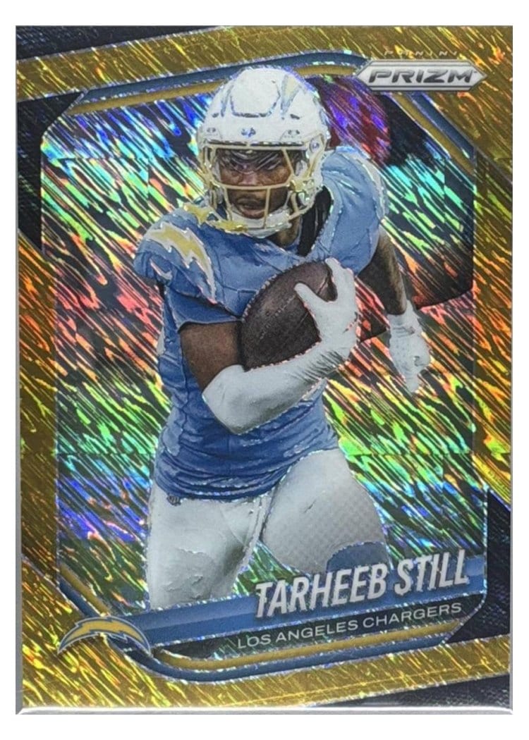 2025 Panini Prizm Base Set Tarheeb Still Gold Shimmer #35 card