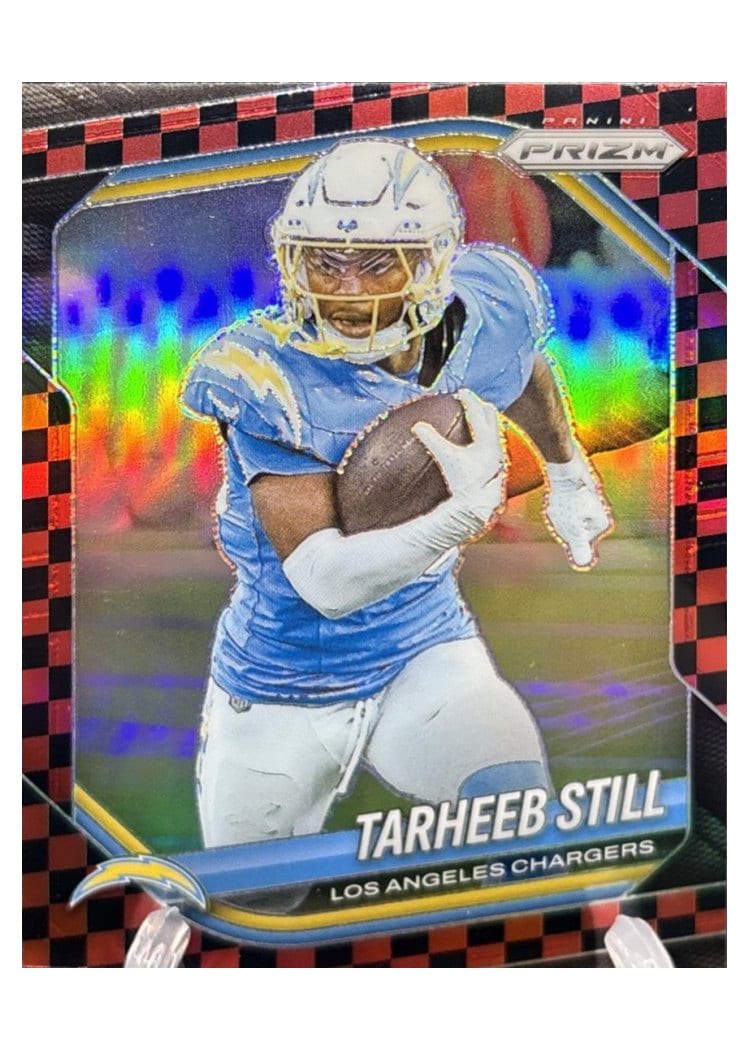 2025 Panini Prizm Base Set Tarheeb Still Black Red Checker #35 card
