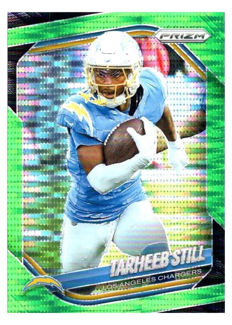 2025 Panini Prizm Base Set Tarheeb Still Neon Green Pulsar #35 card