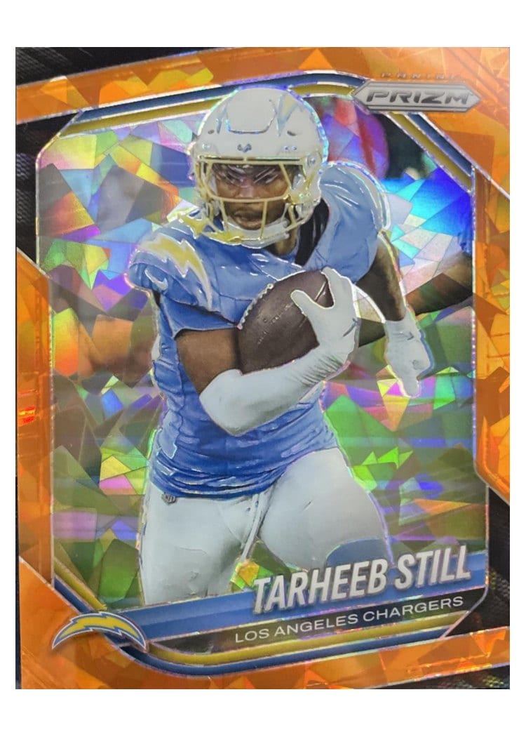 2025 Panini Prizm Base Set Tarheeb Still Orange Ice #35 card