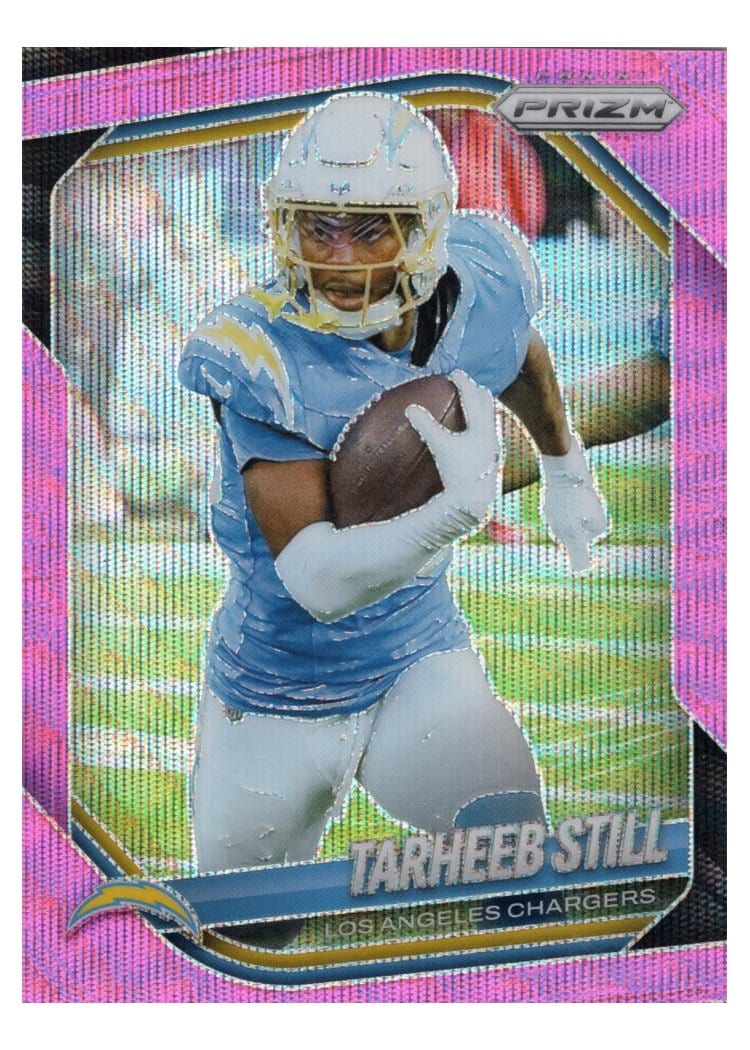 2025 Panini Prizm Base Set Tarheeb Still Pink Wave #35 card