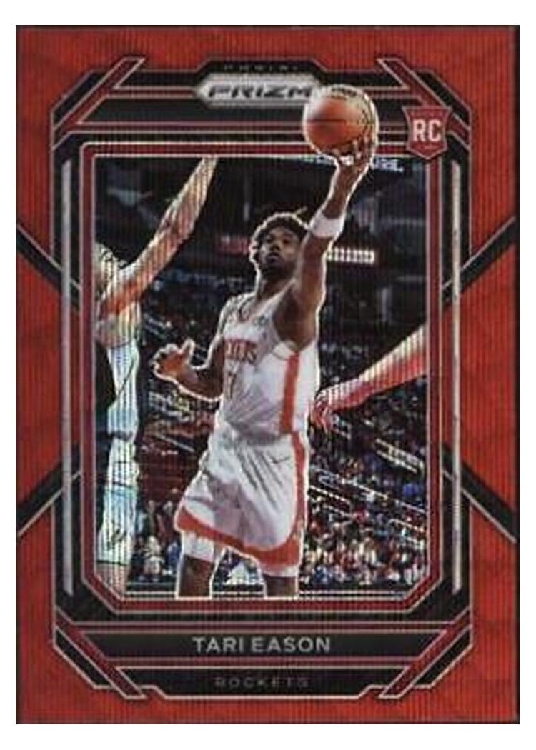 2022-23 Panini Prizm Base Set Tari Eason Ruby Wave Prizm #258 card