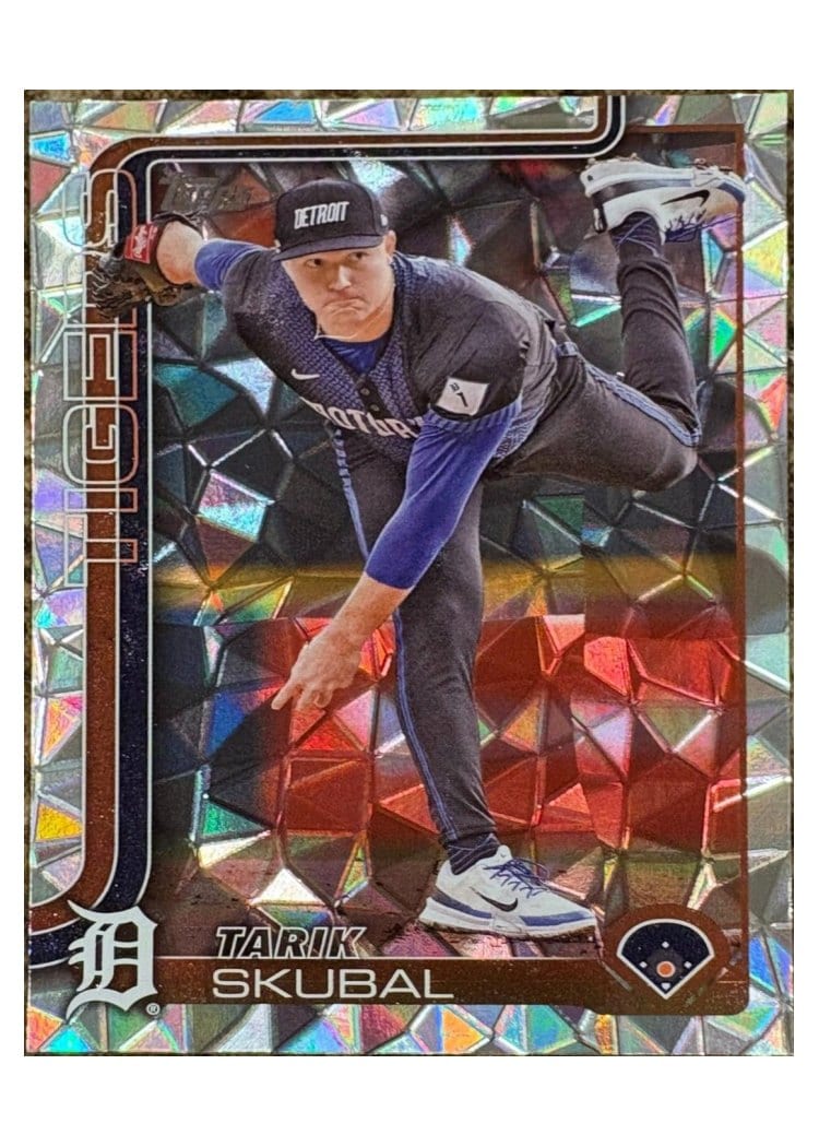 2025 Topps Base Set Tarik Skubal Orange Diamante #71 card