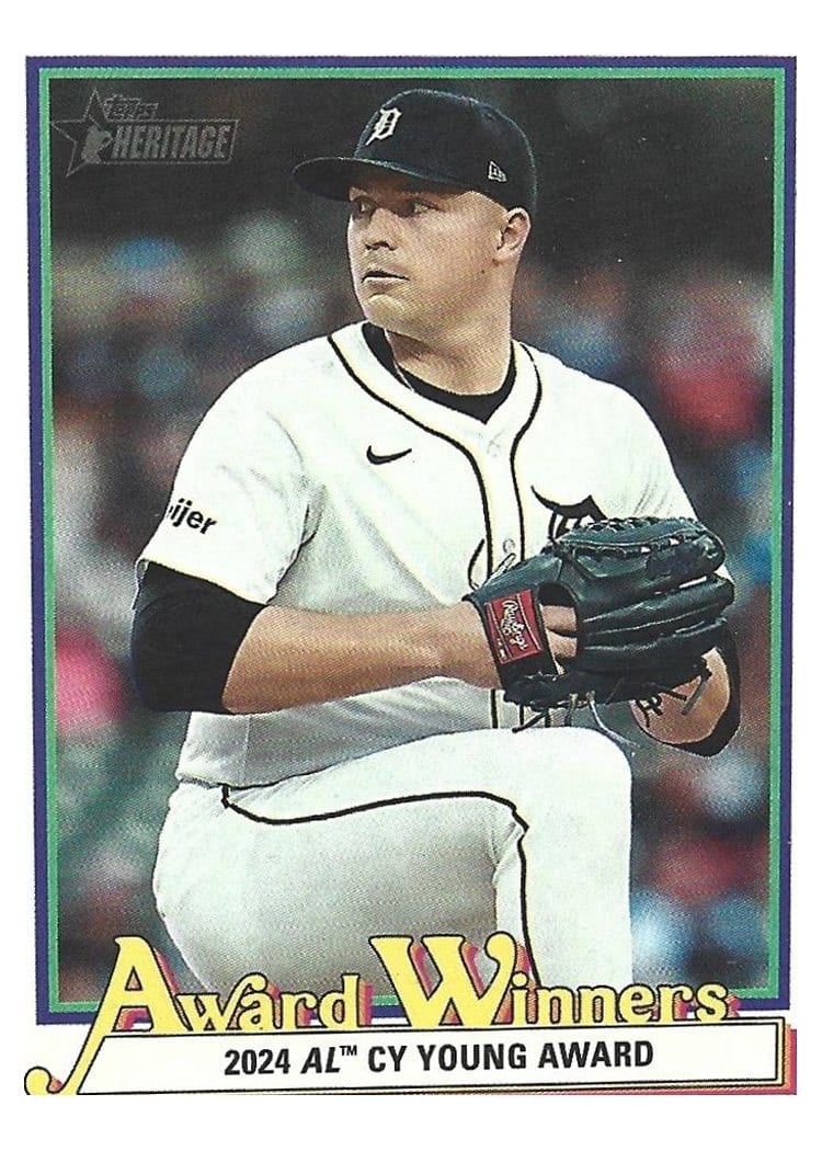 2025 Topps Heritage Award Winners Tarik Skubal #AW-6 card