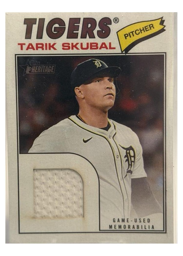 2026 Topps Heritage Real One Relics Tarik Skubal #ROR-TS card