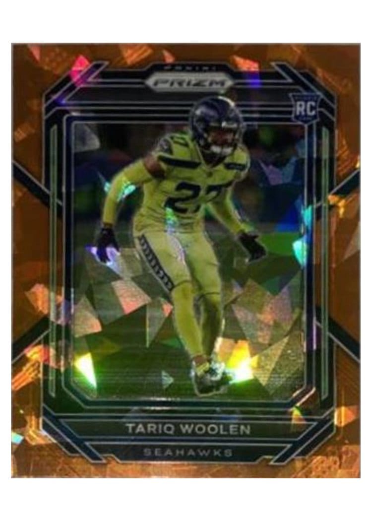 2022 Panini Prizm Base Set Tariq Woolen Orange Ice #349 card