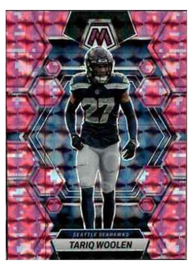 2023 Panini Mosaic Base Set Tariq Woolen Camo Pink #223 card
