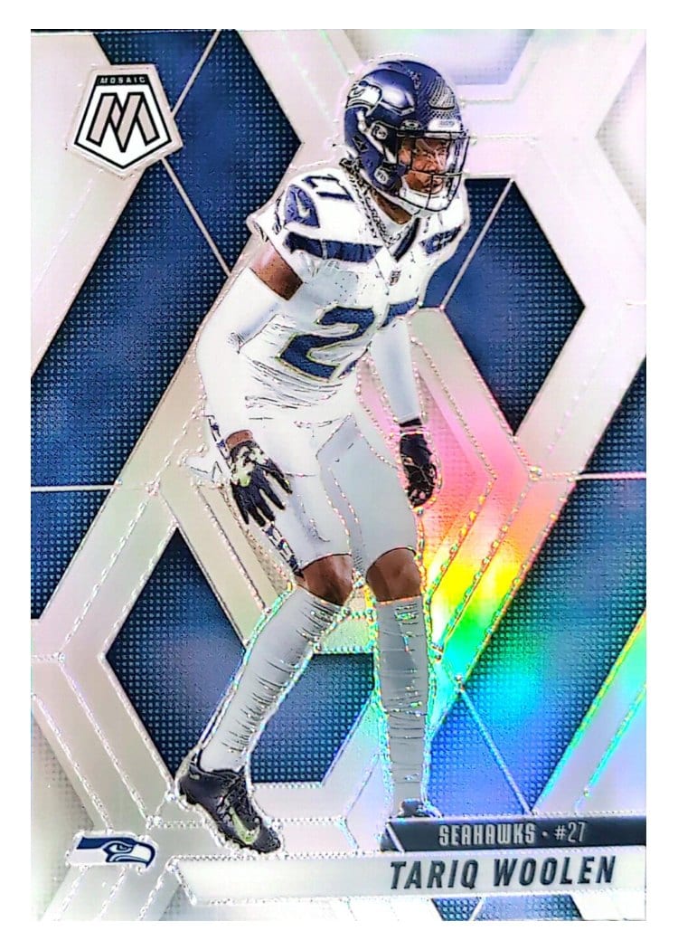 2025 Panini Mosaic Base Set Tariq Woolen Silver #116 card