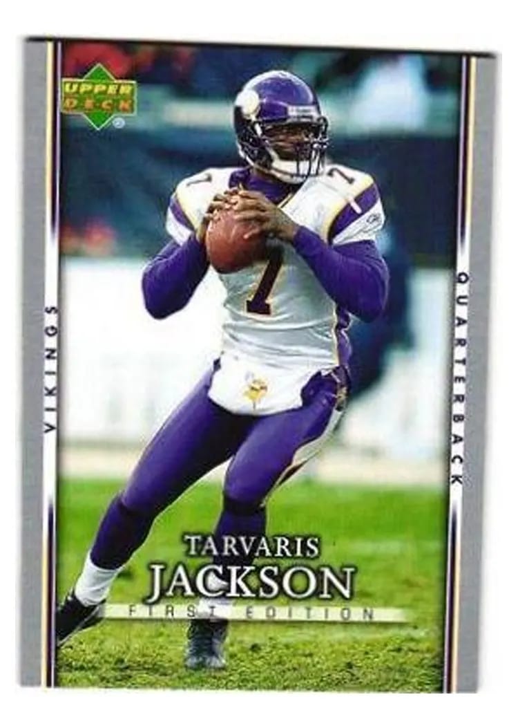 2007 Upper Deck First Edition Tarvaris Jackson #54 card