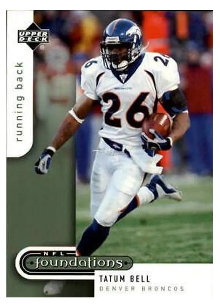 2005 Upper Deck Foundations Tatum Bell #27 card