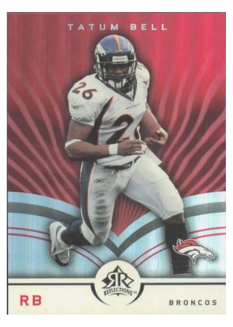 2005 Upper Deck Reflections Tatum Bell #27 card