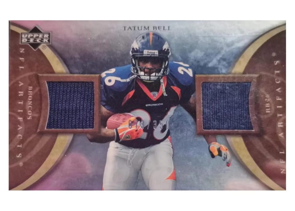 2007 Upper Deck NFL Artifacts Tatum Bell #PSF-TB card